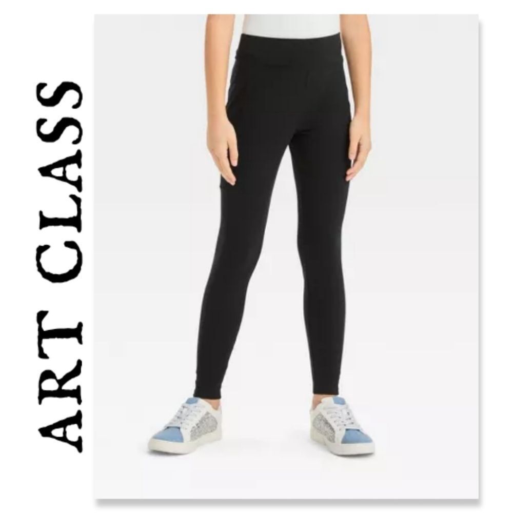 NWT Art Class Girls' Leggings with Side Pocket